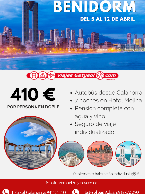 BENIDORM 5 al 12 de abril