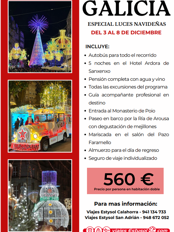GALICIA- ESPECIAL LUCES DE NAVIDAD