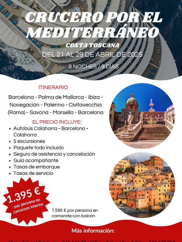 CRUCERO MEDITERRANEO